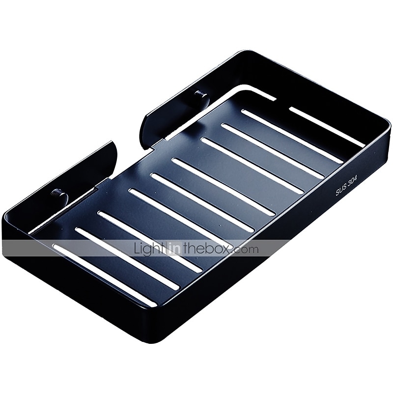 أطباق الصابون&amp; حوامل مجوفة من الستانلس ستيل الحديث 1 قطعة - حمام / حمام فندقي مفرد مثبت على الحائط / مستطيل 2026 - $32.99 –P1