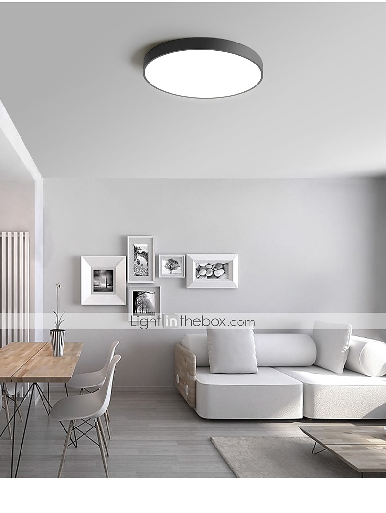 1-valo 40 cm kattovalo silmiensuojaus / luova / wifi-ohjaus uppoasennettavat valot metalliakryyli chic&amp; moderni moderni yksinkertainen 200-240v / fcc 2026 - $119.99 –P6