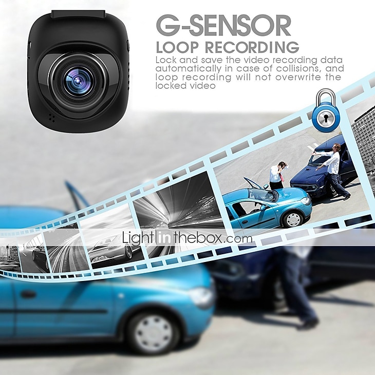 WAZA B03 1080p Auto DVR 140 graden Wijde hoek CMOS 1.5 inch(es) TFT Dash Cam met WIFI / G-Sensor / Parkeermodus Autorecorder 2025 - $102.99 –P6