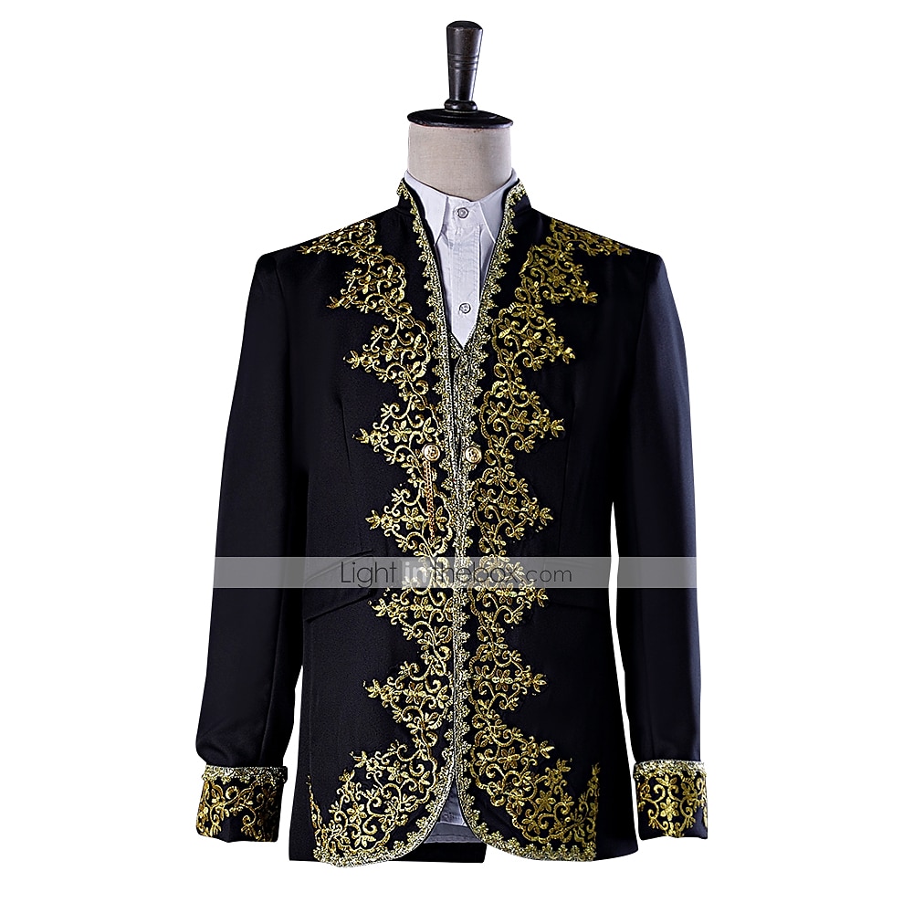 Trajes Chaqueta de circo Príncipe Victoriano Chaqueta de Napoleón Adultos Hombre Víspera de Todos los Santos Año Nuevo Mascarada Ropa de fiesta de noche Fiesta / Noche Jubileo de platino de la reina 2026 - $164.99 –P1