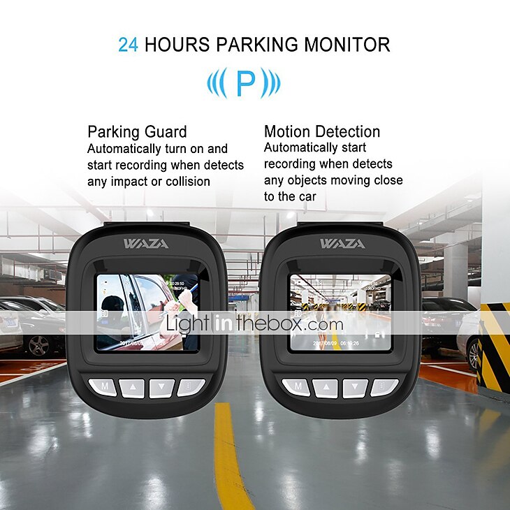 WAZA B03 1080p Auto DVR 140 graden Wijde hoek CMOS 1.5 inch(es) TFT Dash Cam met WIFI / G-Sensor / Parkeermodus Autorecorder 2025 - $102.99 –P4