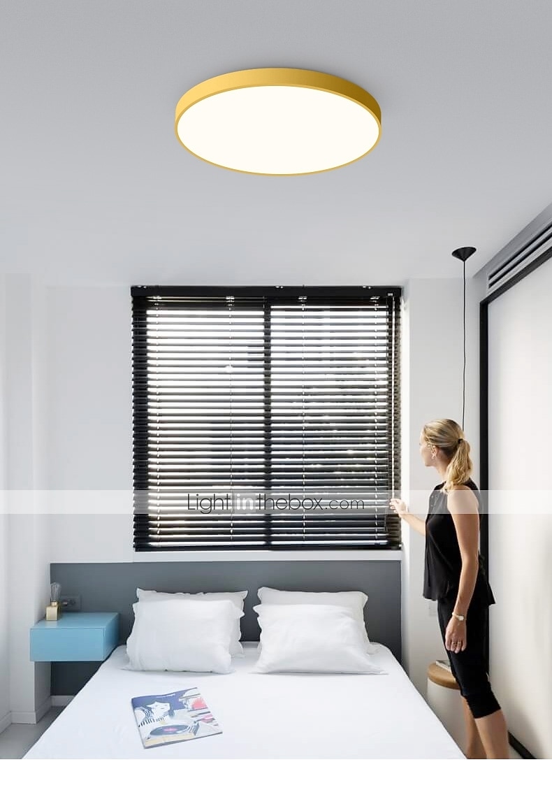 1-valo 40 cm kattovalo silmiensuojaus / luova / wifi-ohjaus uppoasennettavat valot metalliakryyli chic&amp; moderni moderni yksinkertainen 200-240v / fcc 2026 - $119.99 –P5