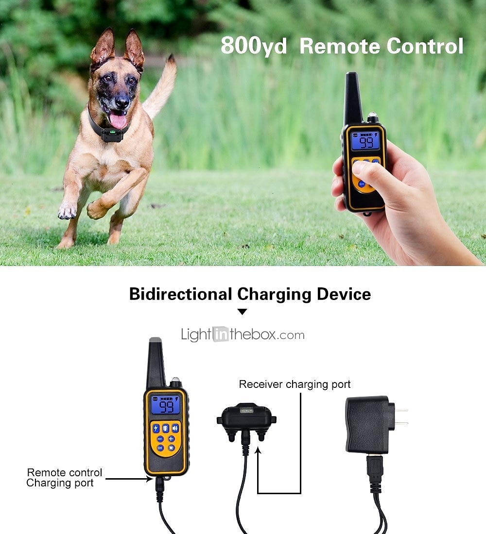 Dog Collar Dog Training Collars Anti Bark Electric Remote Control Remote Controlled Sound Vibration Classic 2026 - $75.99 –P1