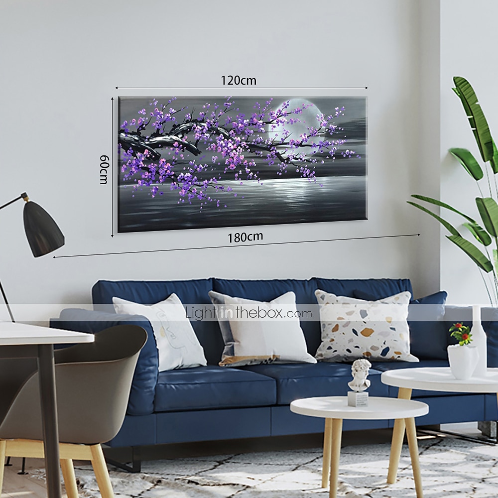 2025年 油絵手描きの抽象的な花の植物のモダンなロールキャンバスをフレームなしで巻いた  コレクション – $86.99 –P4