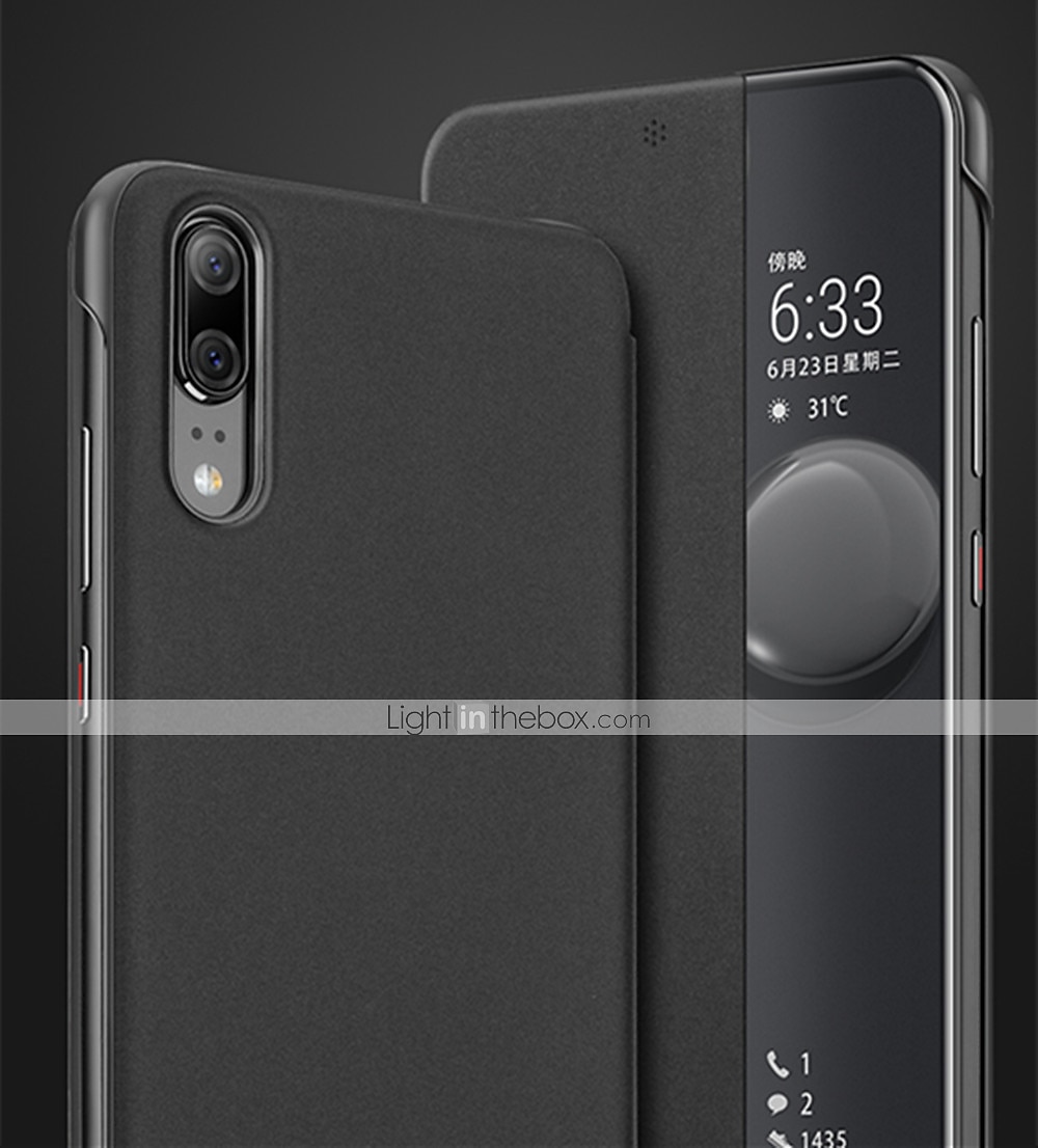 telefon Etui Til Huawei P30 P30 Pro P20 P20 Pro Psmart pluss 2019 Ære 20 hedre 20 pro Honnør 30 Honor 30 Pro Y5p Heldekkende etui Lærveske Flip Case Flipp med vindu Automatisk søvn / våkne Helfarge 2025 - $12.99 –P7