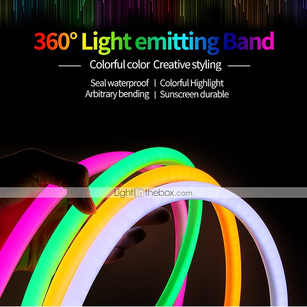 BRELONG® 5M Flexibele LED-verlichtingsstrips 600 LEDs 1pc Warm wit Wit Rood Waterbestendig Feest Decoratief 220-240 V 2026 - $64.99 –P1