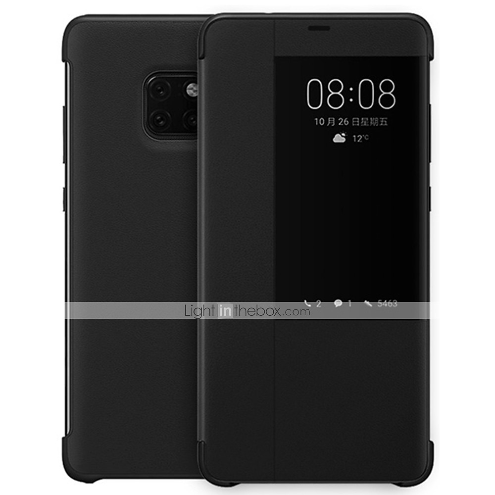 telefone Capinha Para Huawei Huawei Mate 20 pro Case Completa Virar e protetor de tela com Visor Cor Sólida Couro PU de 2025 por €10.99 –P3