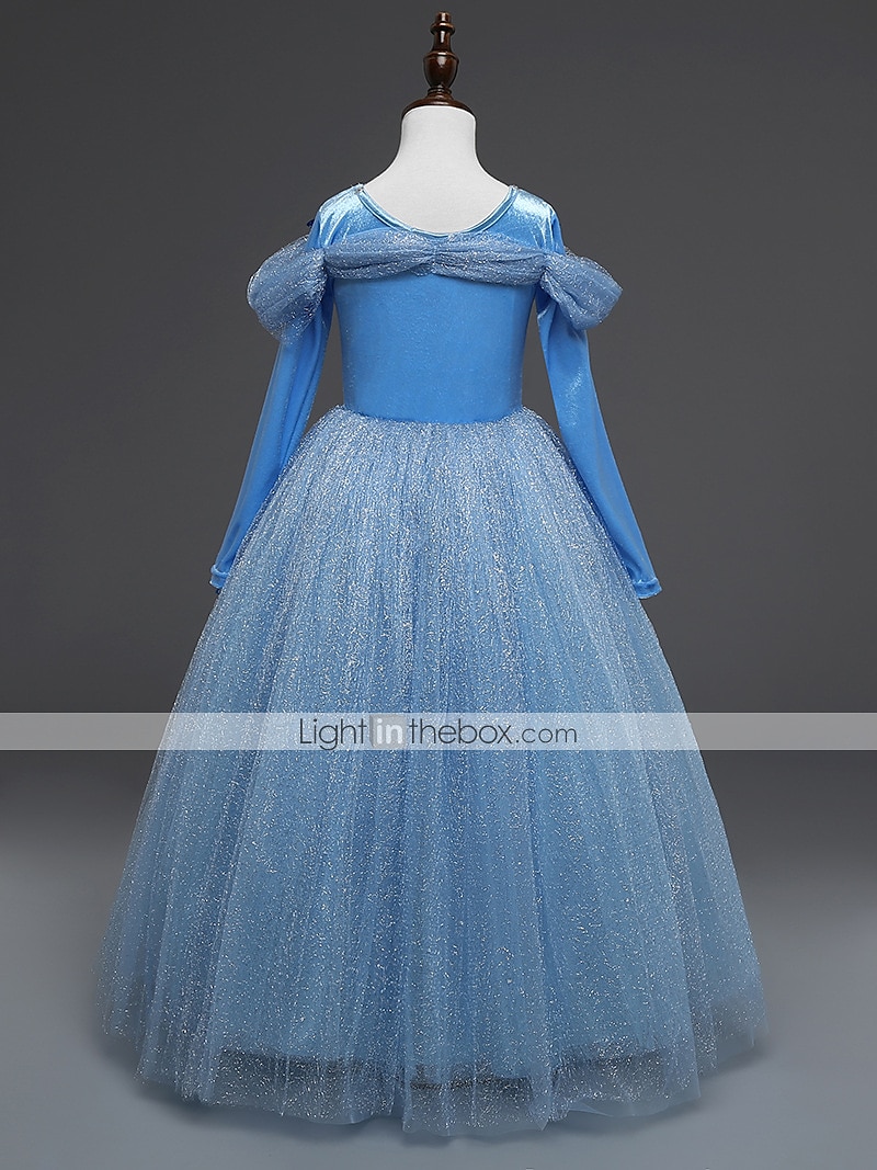 Askepott Eventyr Prinsesse Kjoler Blomsterpikekjole Jul A-linje Merke feriekjole Film-Cosplay for Jente Barne Bryllup Bryllupsgjest 2025 - $39.99 –P3