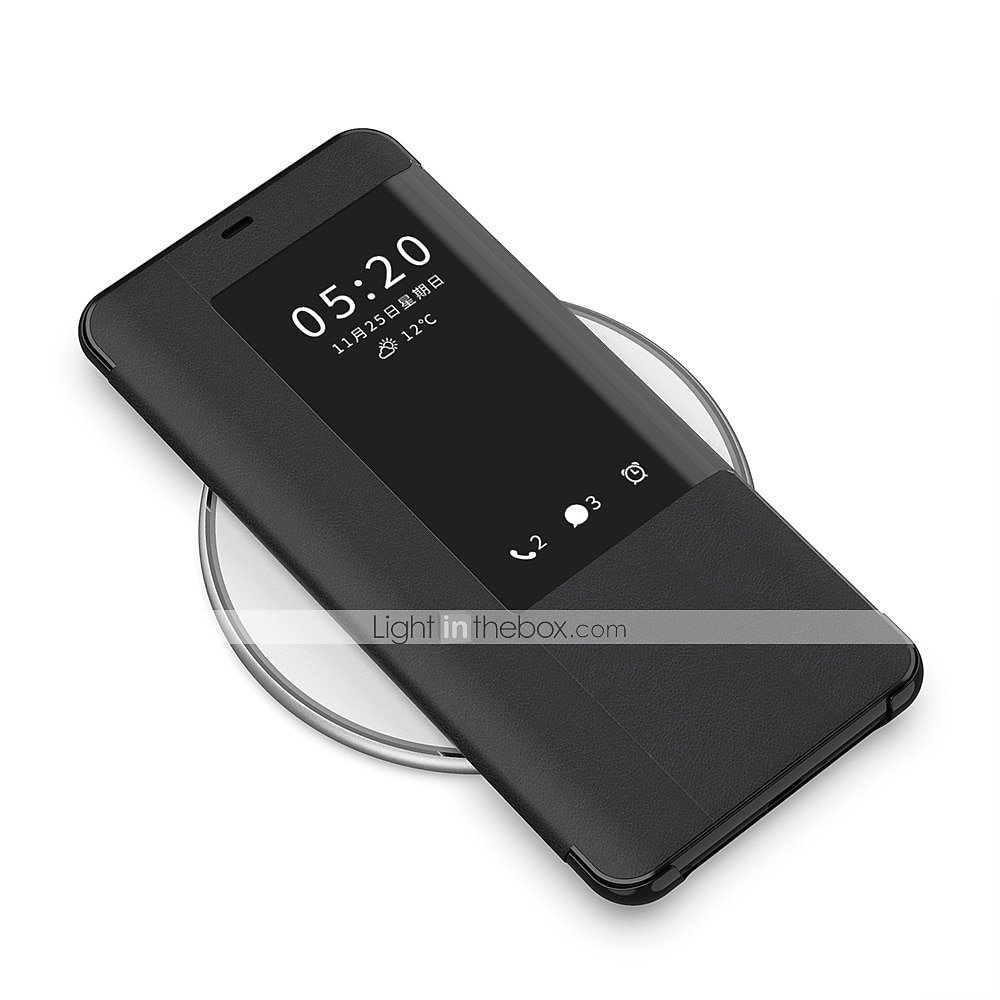 telefone Capinha Para Huawei Huawei Mate 20 pro Case Completa Virar e protetor de tela com Visor Cor Sólida Couro PU de 2025 por €10.99 –P2