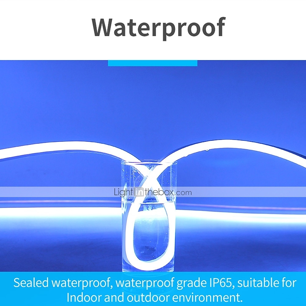 BRELONG® 5M Flexibele LED-verlichtingsstrips 600 LEDs 1pc Warm wit Wit Rood Waterbestendig Feest Decoratief 220-240 V 2026 - $64.99 –P4