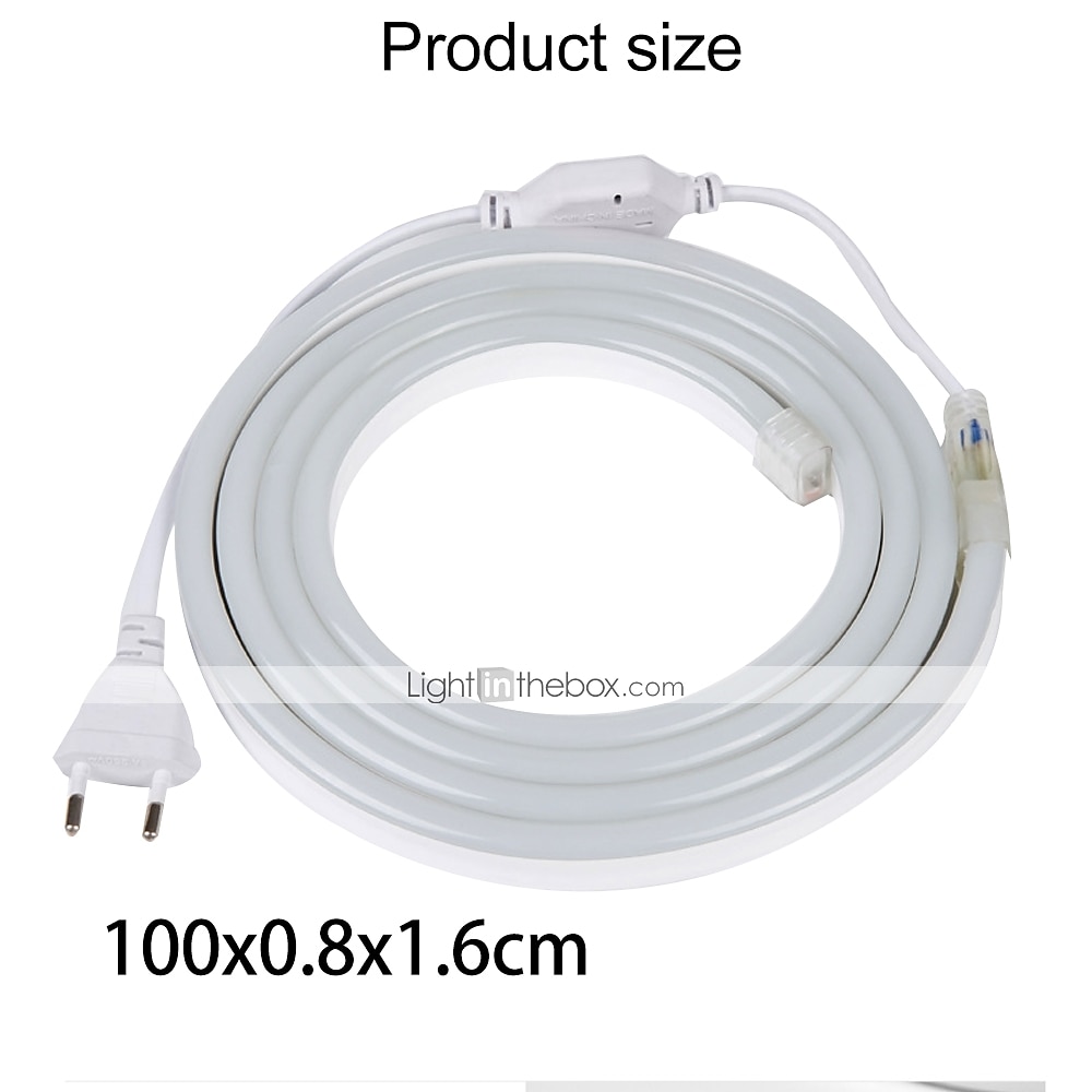 BRELONG® 5M Flexibele LED-verlichtingsstrips 600 LEDs 1pc Warm wit Wit Rood Waterbestendig Feest Decoratief 220-240 V 2026 - $64.99 –P2