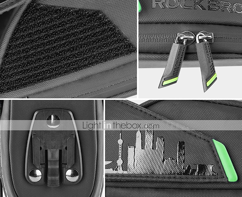 ROCKBROS 1/1.5 L Bolsa para Guardabarro Reflexivo Gran Capacidad Impermeable Bolsa para Bicicleta Tejido de forro Poliéster PU Bolsa para Bicicleta Bolsa de Ciclismo Bicicleta de Pista Bicicleta de 2025 - $21.99 -P13