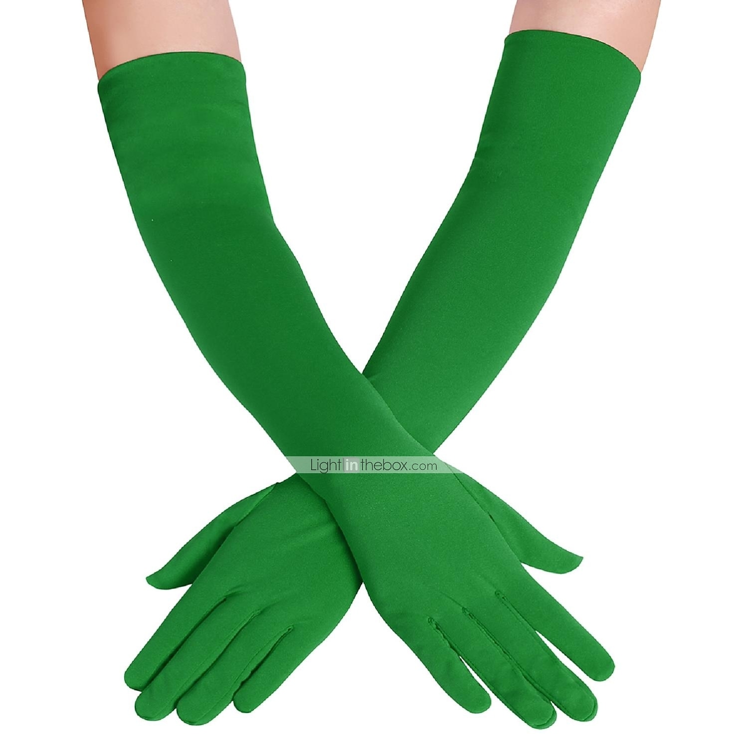 Rukavice Dámské Jednobarevné Lycra a elastan Kostým pro Vánoce Karneval Plesová maškaráda Dospělé 2025 - $18.99 –P6