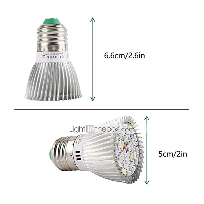 4 stks full spectrum led kweeklamp e26 e27 gu10 e14 28 leds kweek plant licht voor hydrocultuur kas organische kamerplanten ac85-265v 2026 - $37.99 –P2
