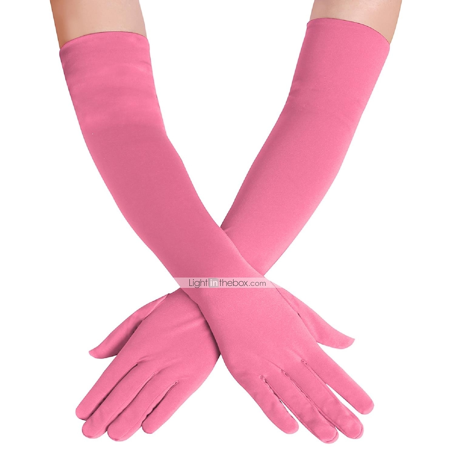Rukavice Dámské Jednobarevné Lycra a elastan Kostým pro Vánoce Karneval Plesová maškaráda Dospělé 2025 - $18.99 –P3
