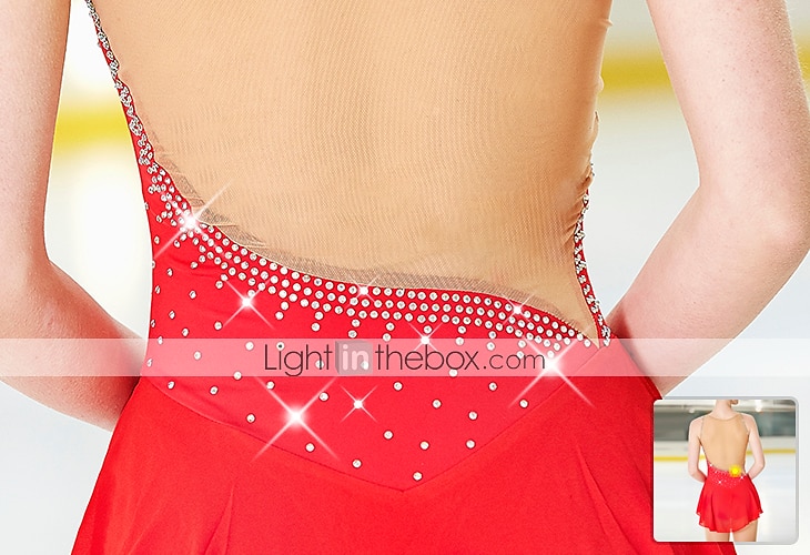 Kjole til kunstløp Dame Jente Skøyteløp Kjoler Hvit Gul Rosa Asymetrisk kant Netting Spandex Høy Elastisitet Trening Profesjonell Konkurranse Skøyteklær Anatomisk design Klassisk Krystall / Rhinstein 2025 - $78.99 –P12