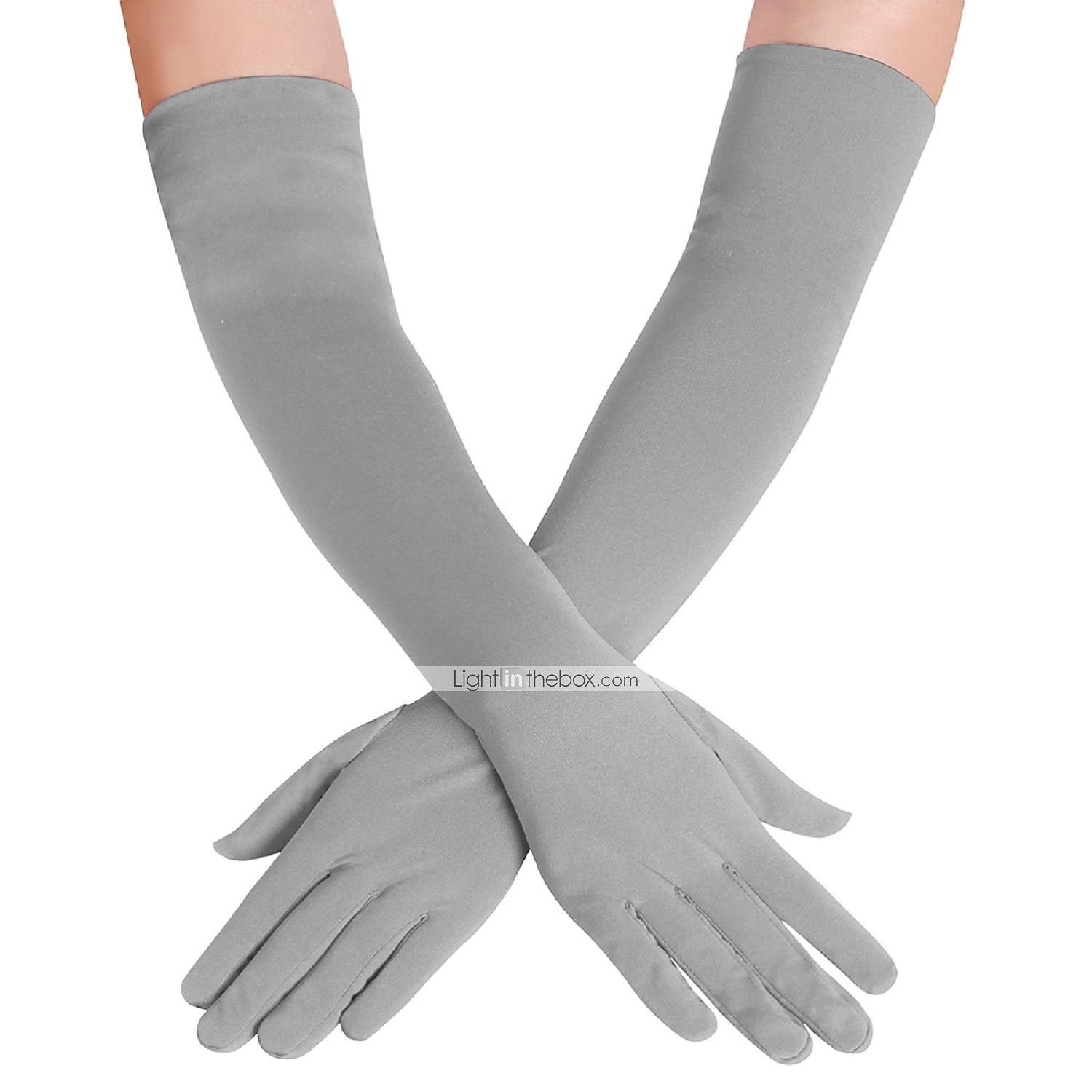 Rukavice Dámské Jednobarevné Lycra a elastan Kostým pro Vánoce Karneval Plesová maškaráda Dospělé 2025 - $18.99 –P8