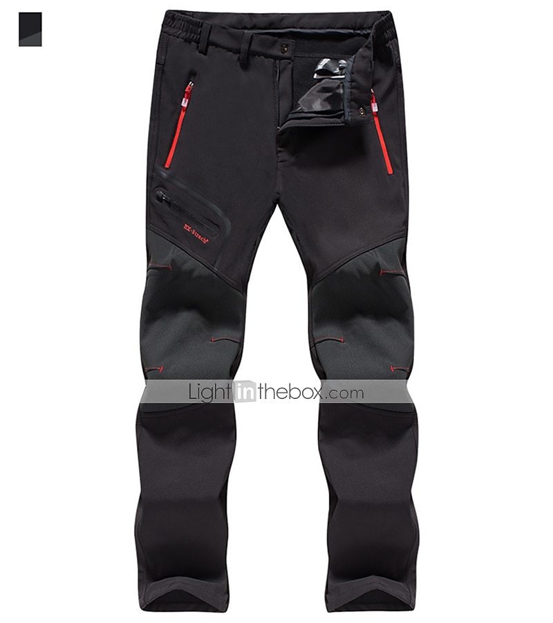 Hombre Pantalones para senderismo Pantalones con forro polar Pantalones de protección Invierno Al aire libre Mantiene abrigado Resistente al Viento Forro Polar Resistente a la lluvia Pantalones 2025 - $36.99 –P11