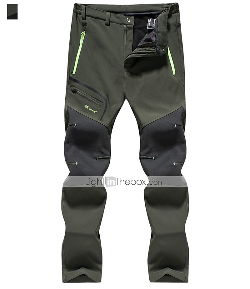 Hombre Pantalones para senderismo Pantalones con forro polar Pantalones de protección Invierno Al aire libre Mantiene abrigado Resistente al Viento Forro Polar Resistente a la lluvia Pantalones 2025 - $36.99 –P9