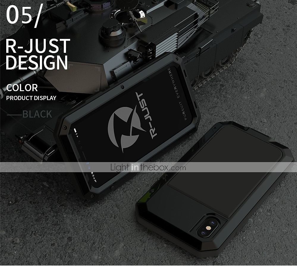 Heavy Duty Shockproof Metal iPhone Case with Tempered Glass for iPhone 15 Pro Max Plus 14 13 12 11 Pro Max Mini X XR XS Max 8 7 Plus – Full Body Rugged Protective Cover 2025 - $26.99 –P15