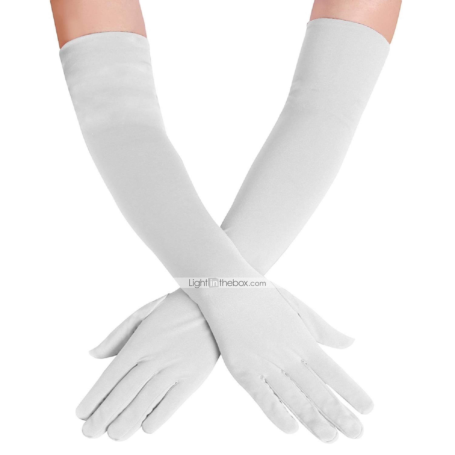Rukavice Dámské Jednobarevné Lycra a elastan Kostým pro Vánoce Karneval Plesová maškaráda Dospělé 2025 - $18.99 –P2