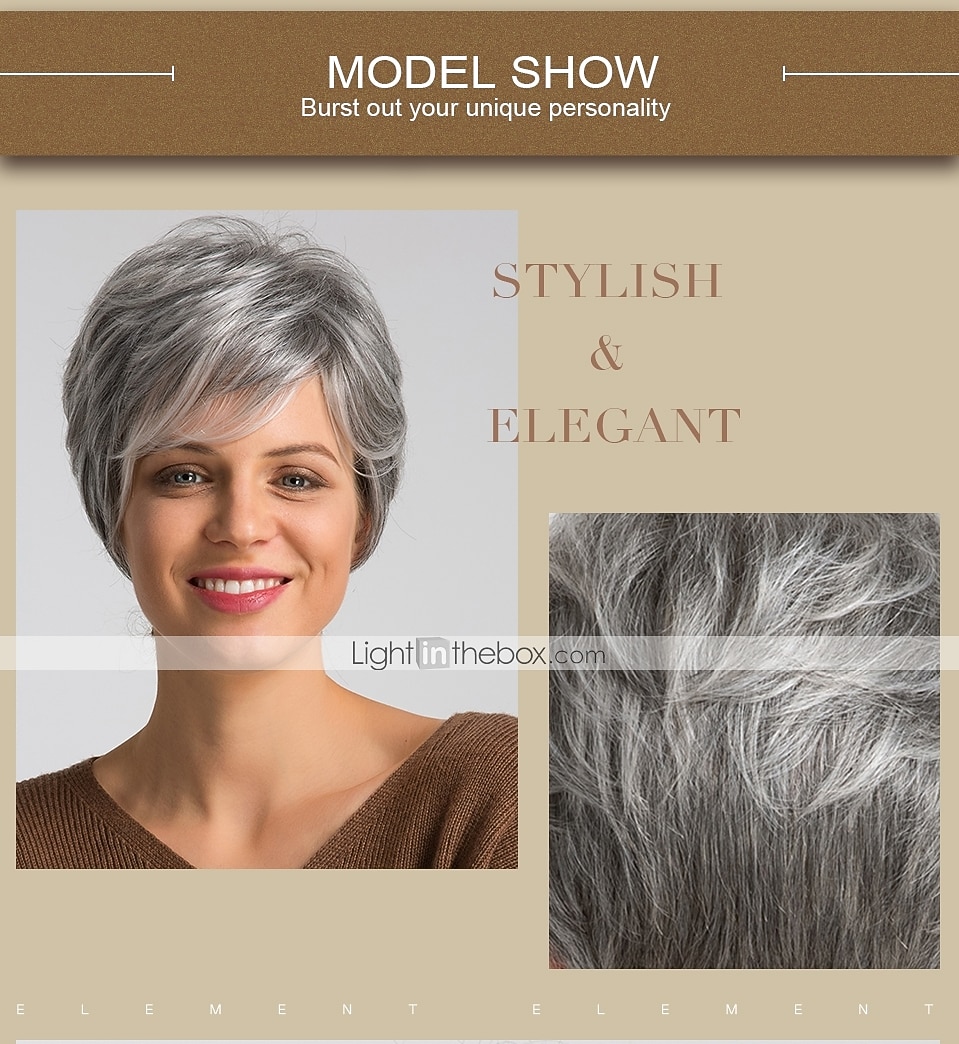 2026年 人間の髪のブレンド かつら ショート ナチュラルストレート ピクシーカット ブロンド レッド 多色 ファッショナブル 簡単なドレッシング 快適 機械製 女性用 ダークワイン ブラック / グレー ベージュブロンド / ブリーチブロンド 8 インチ カーニバル 学校 フォーマル  コレクション – $52.99 –P1