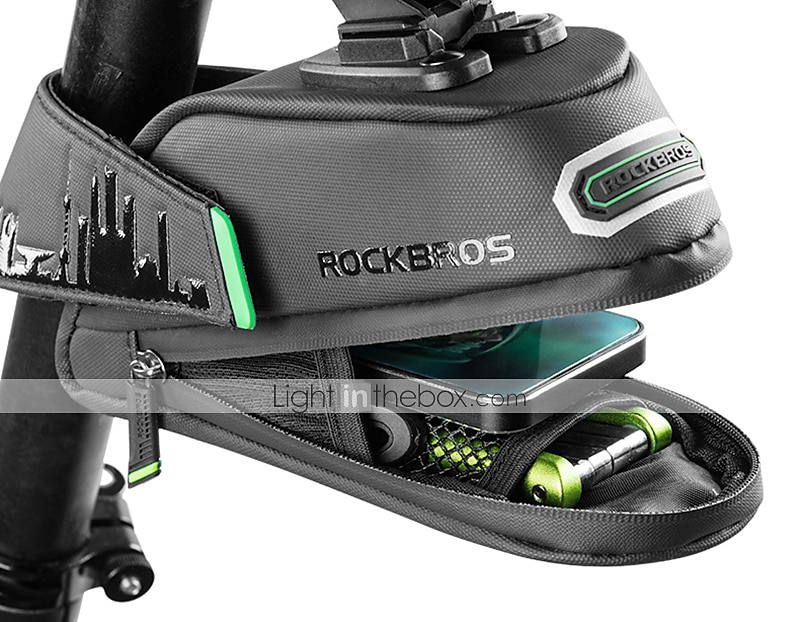 ROCKBROS 1/1.5 L Bolsa para Guardabarro Reflexivo Gran Capacidad Impermeable Bolsa para Bicicleta Tejido de forro Poliéster PU Bolsa para Bicicleta Bolsa de Ciclismo Bicicleta de Pista Bicicleta de 2025 - $21.99 -P8