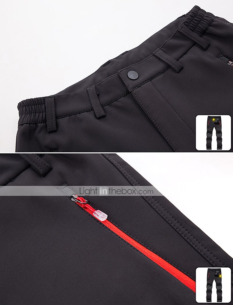 Hombre Pantalones para senderismo Pantalones con forro polar Pantalones de protección Invierno Al aire libre Mantiene abrigado Resistente al Viento Forro Polar Resistente a la lluvia Pantalones 2025 - $36.99 –P13