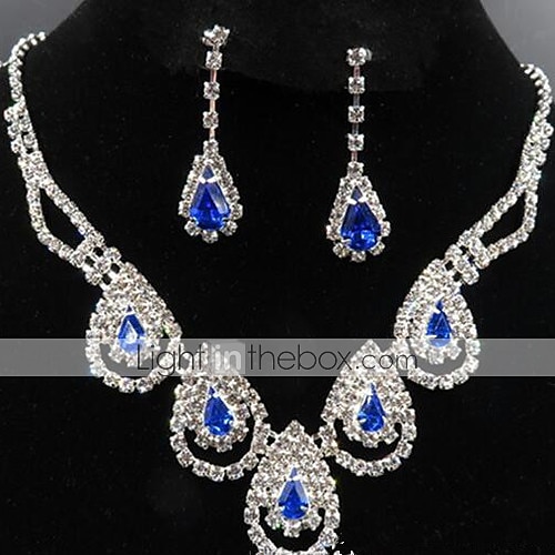 1 set Set di gioielli Orecchini a goccia For Per donna Zaffiri Cristallo citrino Feste Matrimonio Occasioni speciali Pietra dura e cristallo Pietre sintetiche Zircone cubico goccia / Anniversario del 2025 a $8.99 –P2