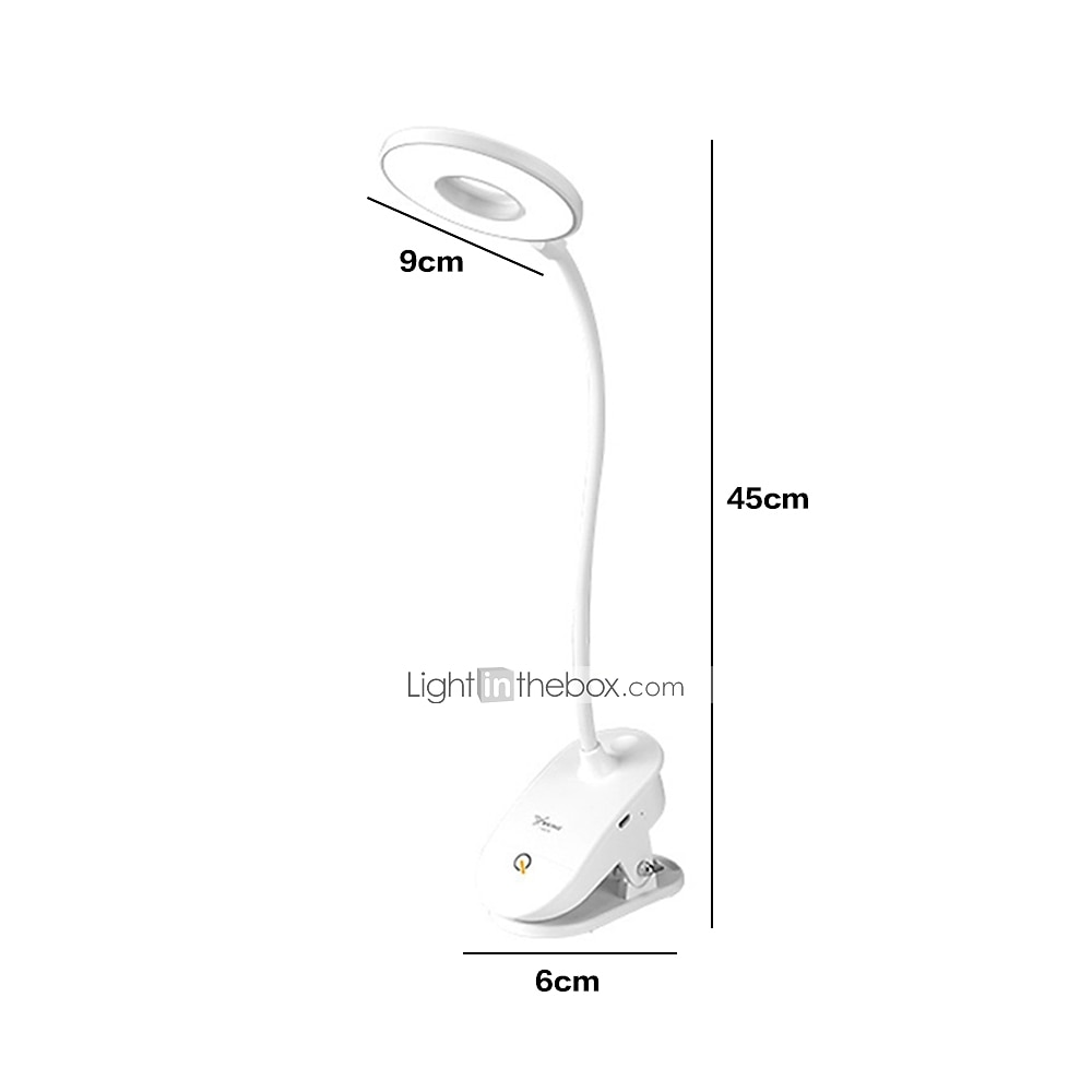 светодиодное кольцо зажим на книжной кровати для чтения лампа перезаряжаемая портативная лампа для чтения 2 Вт регулируемая легкость гибкий 360 ° usb для компьютера с зеркалом для макияжа 2026 - $32.99 –P2