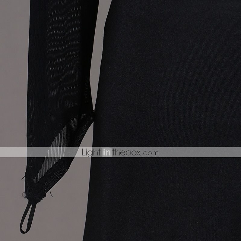 tánc salsa latin táncruha kristályok / strasszok női edzéselőadás hosszú ujjú magas spandex tüll 2025 - $77.99 –P3