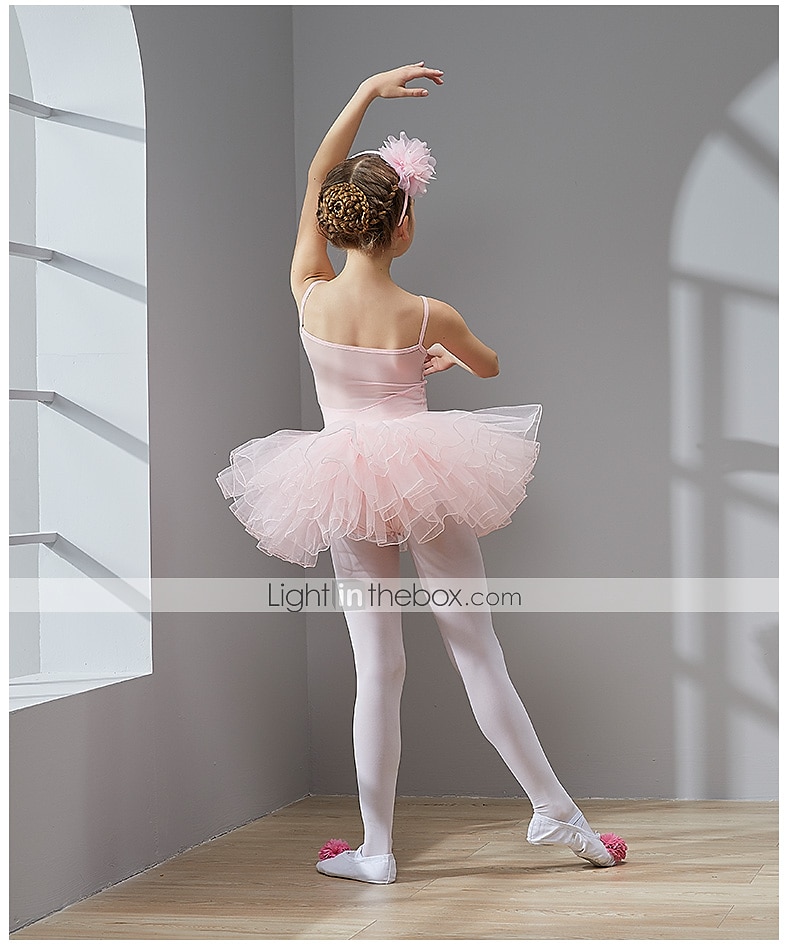 Enfants Fille Lolita Jupe Tutu Ruche Crinoline sous-Jupe Ballet Danse  Cosplay