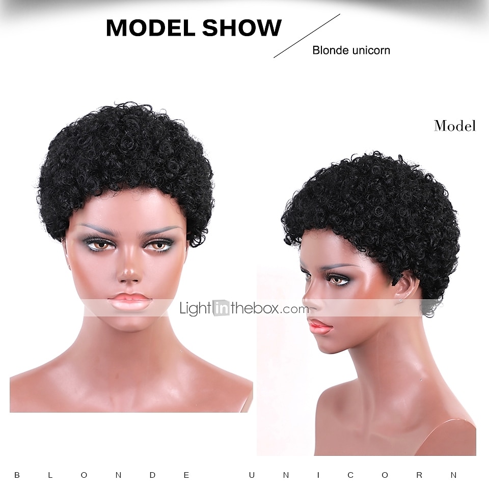 Venus Jerry Curl Short Hair Wig - Black | Konga Online Shopping