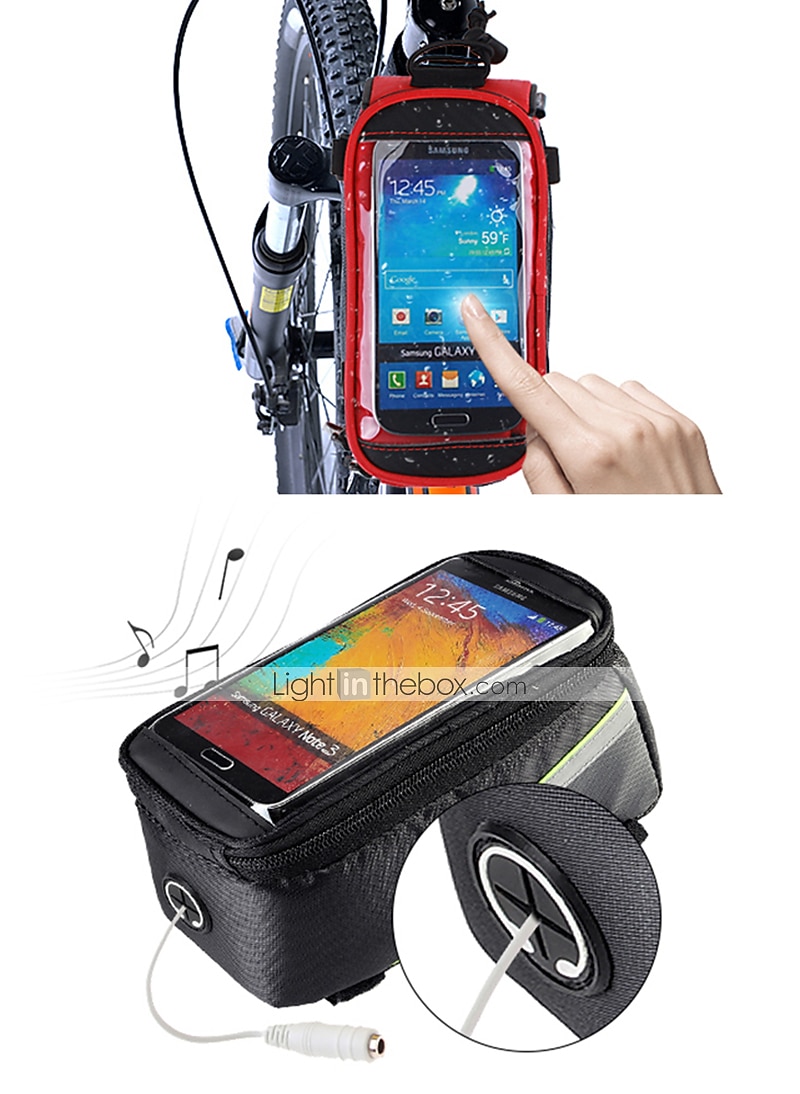 ROSWHEEL Cell Phone Bag Bike Frame Bag Top Tube 4.8 inch Touch Screen Cycling for Samsung Galaxy S6 iPhone 4/4S Samsung Galaxy S4 Yellow Red Blue Cycling / Bike / iPhone X / iPhone XR / iPhone XS 2026 - TRY 772.39 –P4