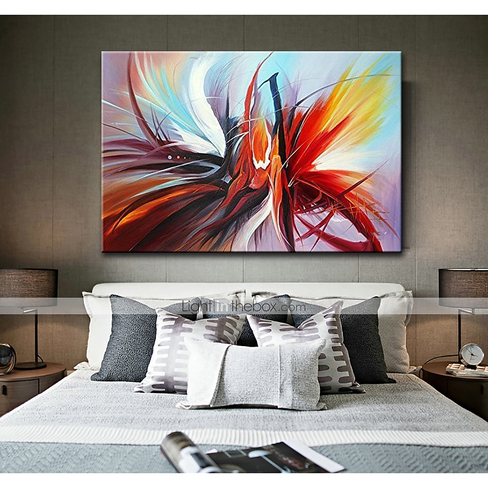 Oil Painting Hand Painted Horizontal Abstract Classic Modern Rolled Canvas (No Frame) 2025 - $53.99 –P7