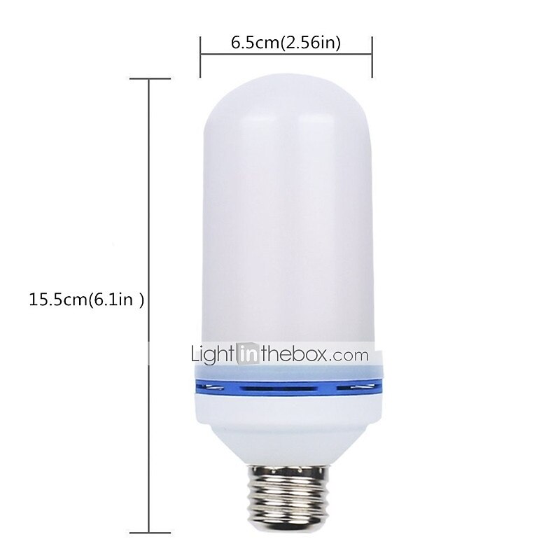 LED E26 E27 Corn LIghts Flame Effect LED Beads SMD 2835 Simulated Nature Fire Light Corn Bulbs Flame Flickering Christmas Decoration RoHS 2pcs 2025 - $22.99 –P2
