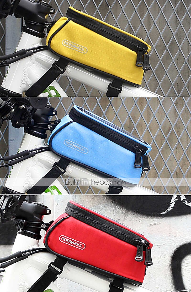 ROSWHEEL Cell Phone Bag Bike Frame Bag Top Tube 4.8 inch Touch Screen Cycling for Samsung Galaxy S6 iPhone 4/4S Samsung Galaxy S4 Yellow Red Blue Cycling / Bike / iPhone X / iPhone XR / iPhone XS 2026 - TRY 772.39 –P12