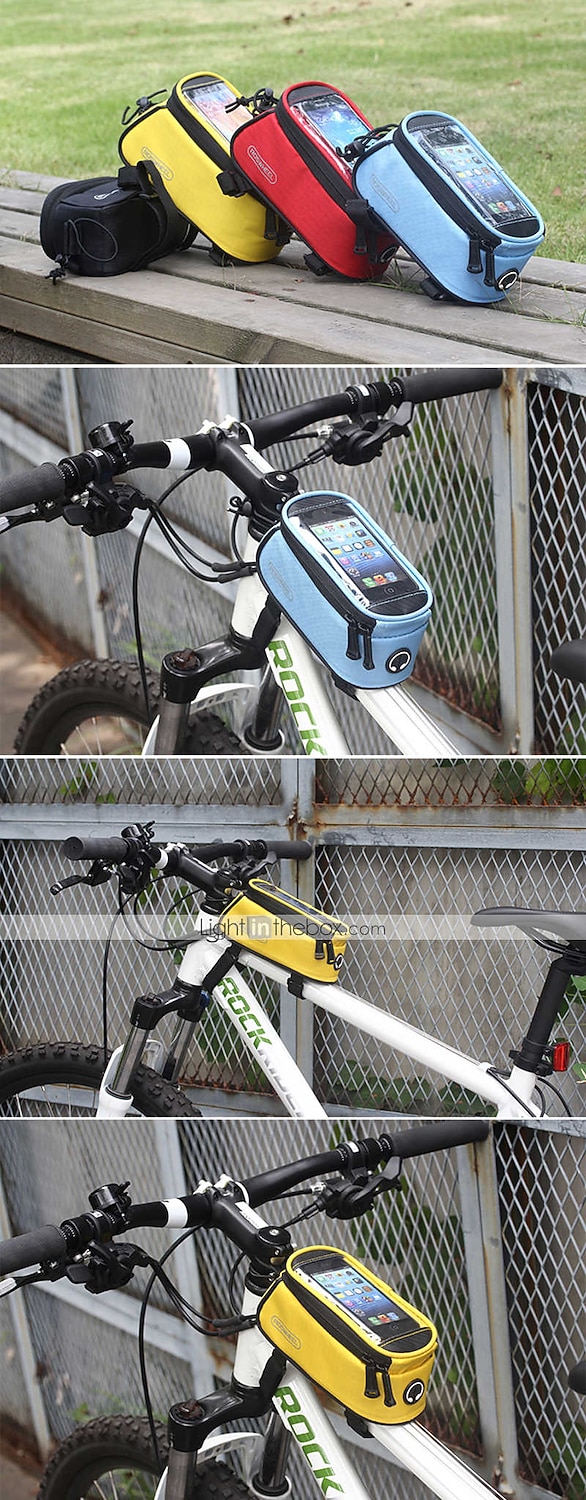 ROSWHEEL Cell Phone Bag Bike Frame Bag Top Tube 4.8 inch Touch Screen Cycling for Samsung Galaxy S6 iPhone 4/4S Samsung Galaxy S4 Yellow Red Blue Cycling / Bike / iPhone X / iPhone XR / iPhone XS 2026 - TRY 772.39 –P13