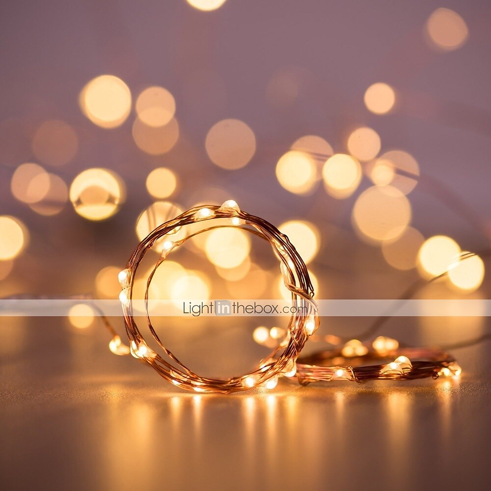 2025年 10m ストリングライト 100 LED 1個 レッド ブルー グリーン 装飾用 単3乾電池  コレクション – $11.99 –P4