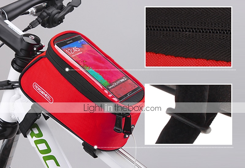 ROSWHEEL Cell Phone Bag Bike Frame Bag Top Tube 4.8 inch Touch Screen Cycling for Samsung Galaxy S6 iPhone 4/4S Samsung Galaxy S4 Yellow Red Blue Cycling / Bike / iPhone X / iPhone XR / iPhone XS 2026 - TRY 772.39 –P3