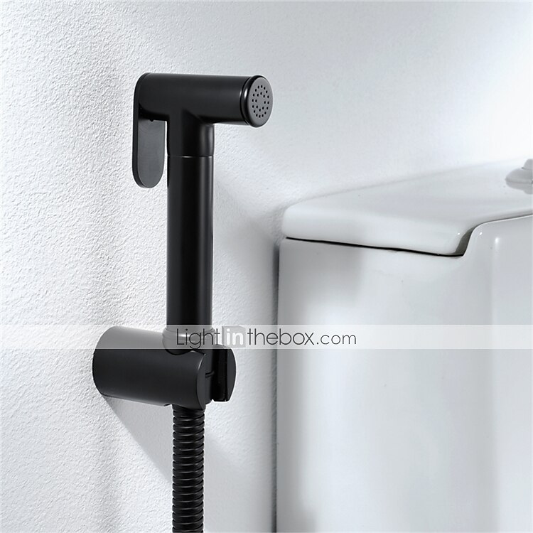 messing enkelt hull bidet malt finish svart toalett håndholdt bidet sprøyte selvrensende moderne ren sprøytepistol 2025 - $53.99 –P1
