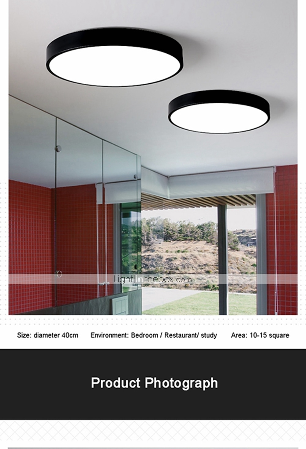 1-Light 40 cm Ceiling Light Eye Protection / Creative / WIFI Control Flush Mount Lights Metal Acrylic Chic & Modern Modern Simple 200-240V / FCC 2026 - $119.99 –P11