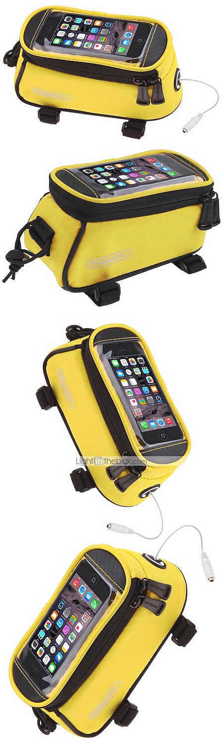 ROSWHEEL Cell Phone Bag Bike Frame Bag Top Tube 4.8 inch Touch Screen Cycling for Samsung Galaxy S6 iPhone 4/4S Samsung Galaxy S4 Yellow Red Blue Cycling / Bike / iPhone X / iPhone XR / iPhone XS 2026 - TRY 772.39 –P9