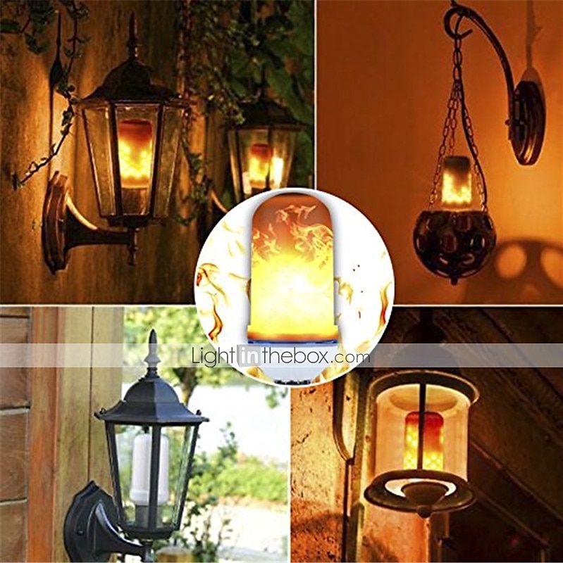 led e26 e27 majsljus flamma effekt led pärlor smd 2835 simulerad natur eld ljus majslökor flamma flimrande juldekoration rohs 2st 2025 - $22.99 –P3