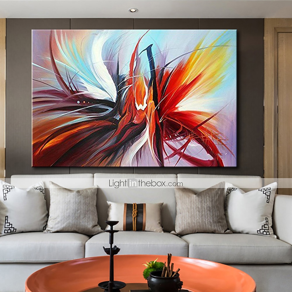 Oil Painting Hand Painted Horizontal Abstract Classic Modern Rolled Canvas (No Frame) 2025 - $53.99 –P6