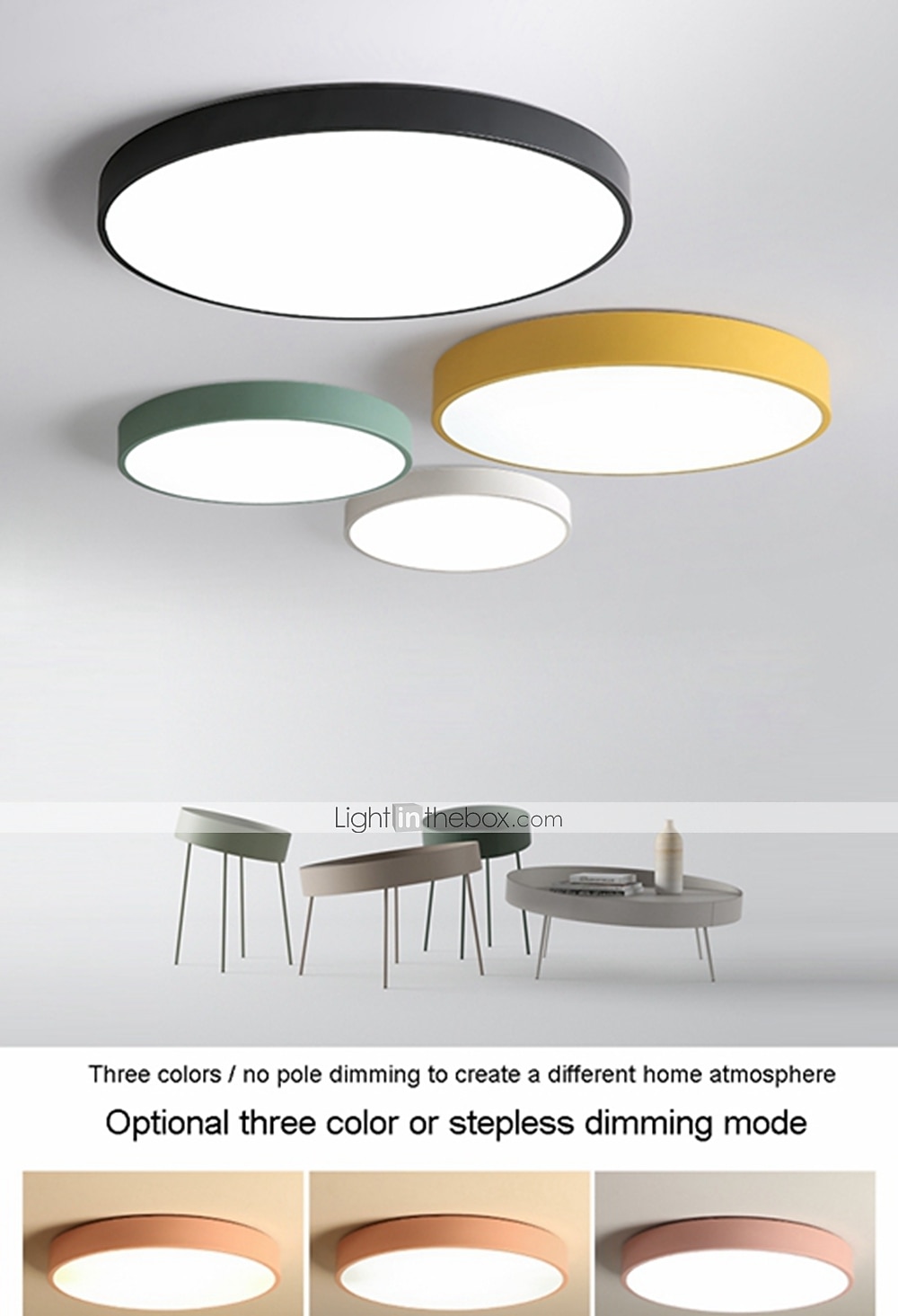 1-Light 40 cm Ceiling Light Eye Protection / Creative / WIFI Control Flush Mount Lights Metal Acrylic Chic & Modern Modern Simple 200-240V / FCC 2026 - $119.99 –P15