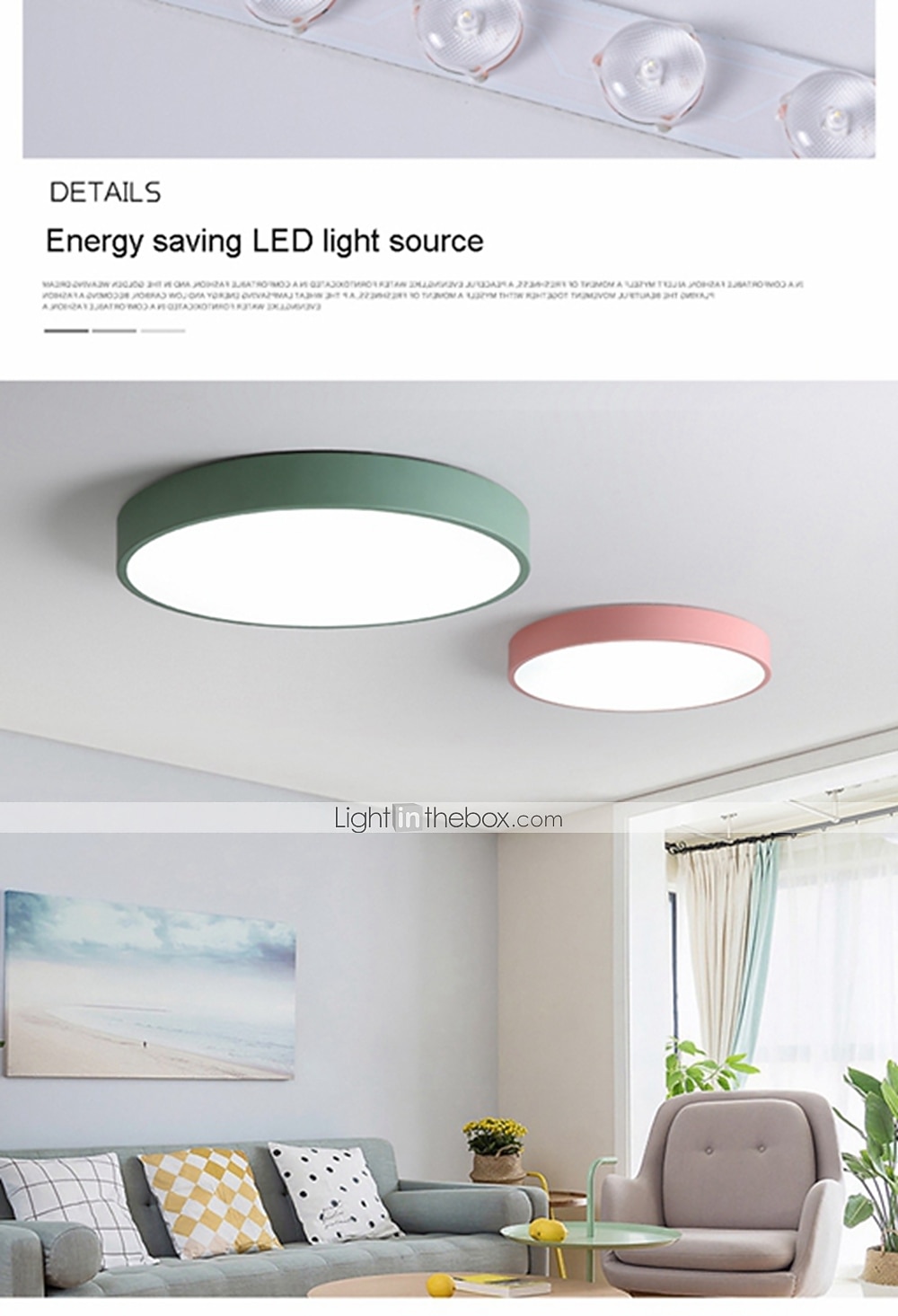 1-Light 40 cm Ceiling Light Eye Protection / Creative / WIFI Control Flush Mount Lights Metal Acrylic Chic & Modern Modern Simple 200-240V / FCC 2026 - $119.99 –P14