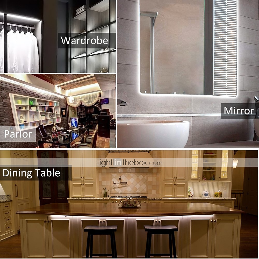 5m 16.4ft LED Strip Light Waterproof Flexible 300 LEDs 2835 SMD Warm White Cold White Red Blue Green for Bedroom Home Kitchen Party TV Backlight Cuttable DC 12V IP65 Self-adhesive 2026 - $9.49 –P9