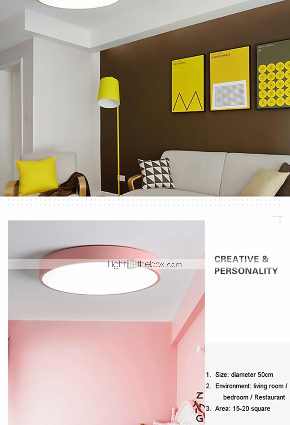 1-Light 40 cm Ceiling Light Eye Protection / Creative / WIFI Control Flush Mount Lights Metal Acrylic Chic & Modern Modern Simple 200-240V / FCC 2026 - $119.99 –P10
