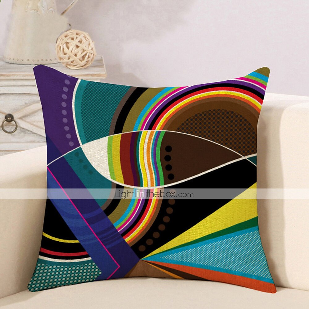 geometrisk abstrakt putetrekk 6 stk mykt dekorativt firkantet putetrekk putetrekk for soverom stue sofa sofa stol overlegen kvalitet maskinvaskbar 2025 - $27.99 –P7